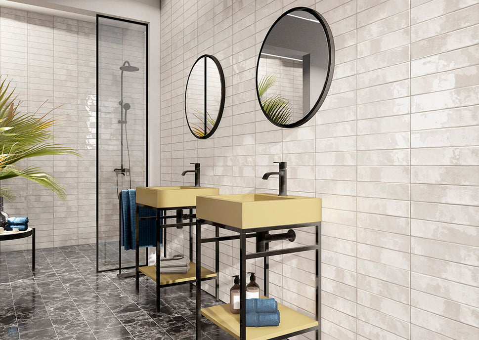 Echantillon Carrelage Zellige Bayonne 7,5x30 cm (5 coloris)Blanc