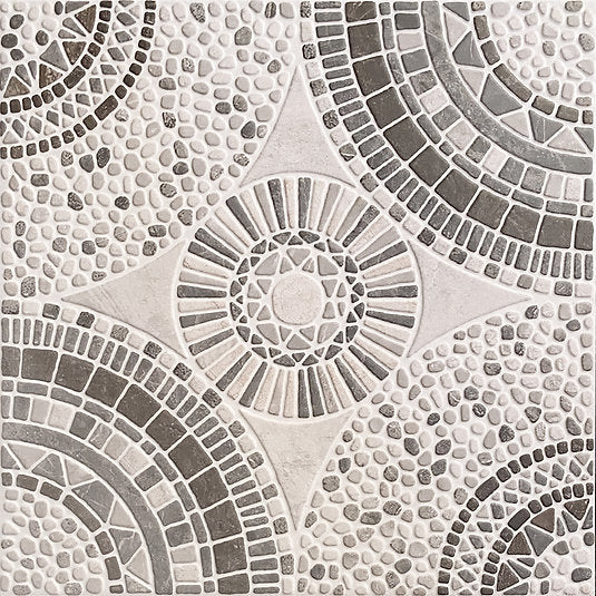 Carrelage Terrasse Motif Relief Almarda 45x45 cm de PrissmacerAlmarda Gris Boite de 1.42 m²