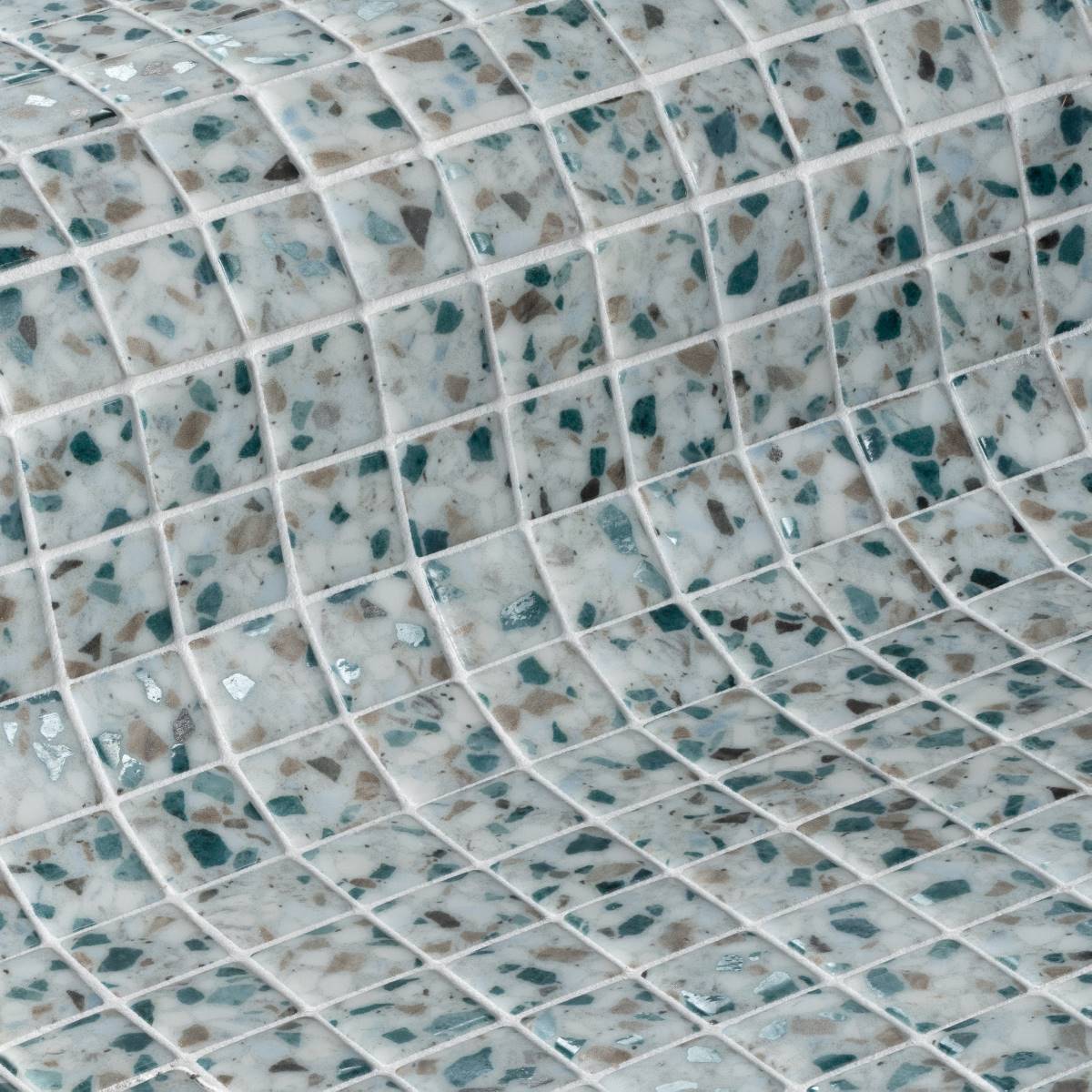 Mosaïque Emaux de verre Terrazzo Ice