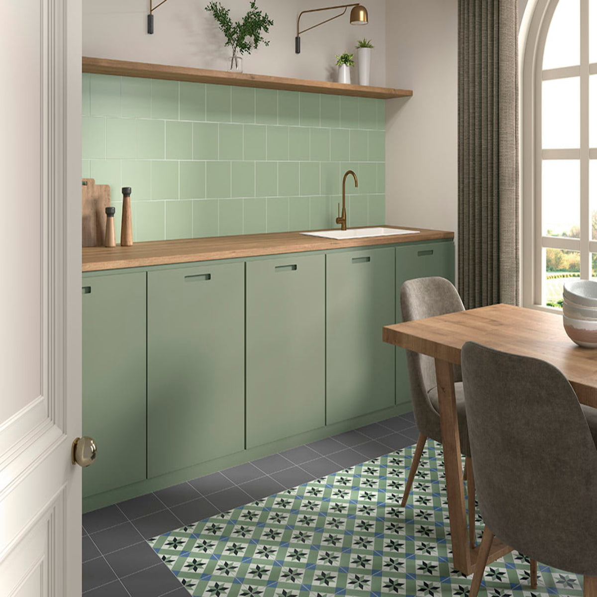 Carrelage Sol et mur Technical Soft Steel 20x20 cm de Mainzu