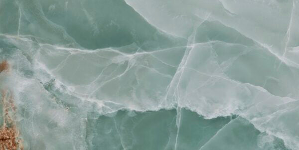 Carrelage Effet Marbre Iceland Mint poli Brillant rectifie 60x120 cm de Ecoceramic