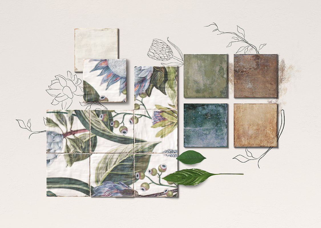 Carrelage Mural Livorno Green 20x20 cm de Mainzu