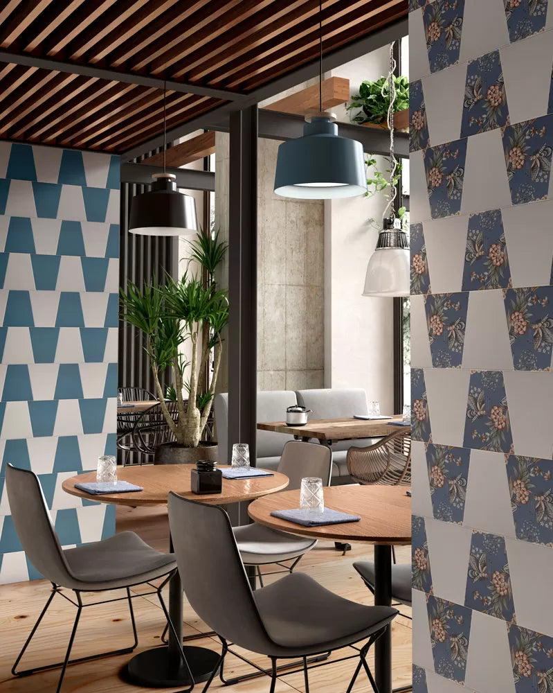 Carrelage Decor Trapeze Chintz 17x20 cm (8 coloris) de Cevica