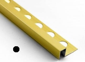 Lot de 2 Profiles carrelage en aluminium Decor Or Mat