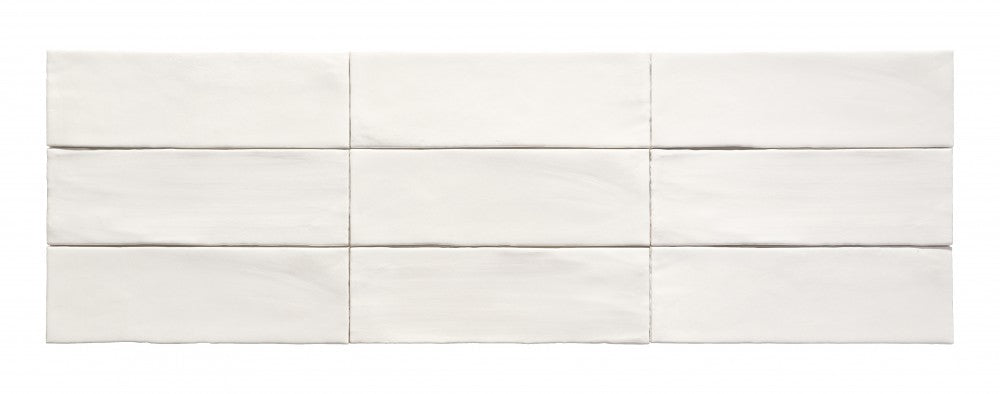 Carrelage Effet Zellige Mat Tabarca Blanco Mat 7.5x23 cm de Dune