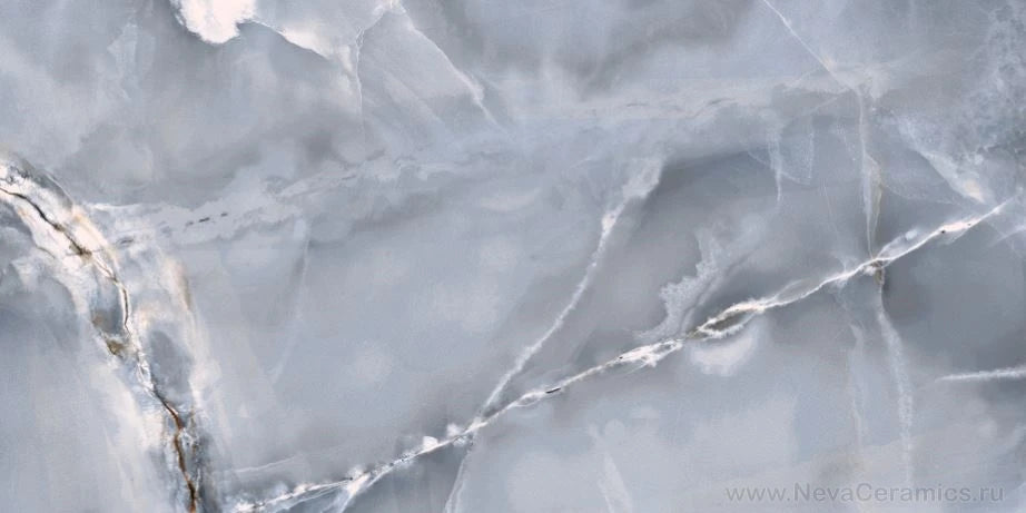 Effet Marbre Eternal Smerato Brillant 60x60 cm de Ecoceramic