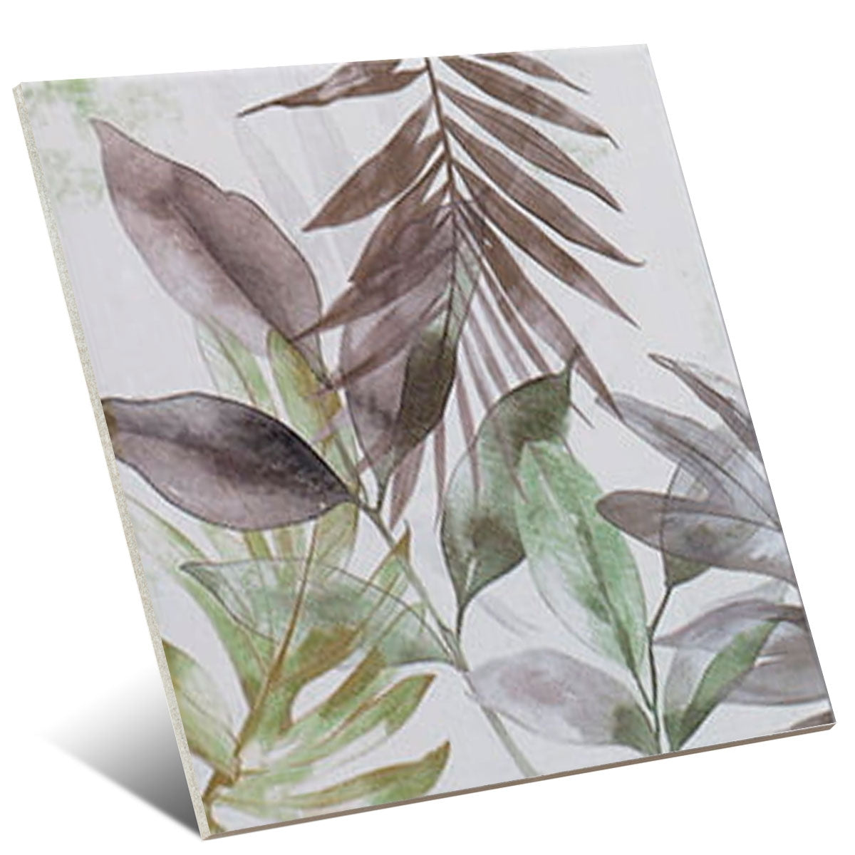 Carrelage Decor Fleuri Technical soft Secrets White 20x20 cm de Mainzu