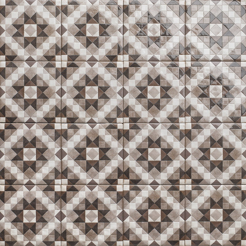 Carrelage Decor et Uni Marrakech 15x15 cm de Mainzu15x15 cm Boite de 0.50 m² / Agadir Silver