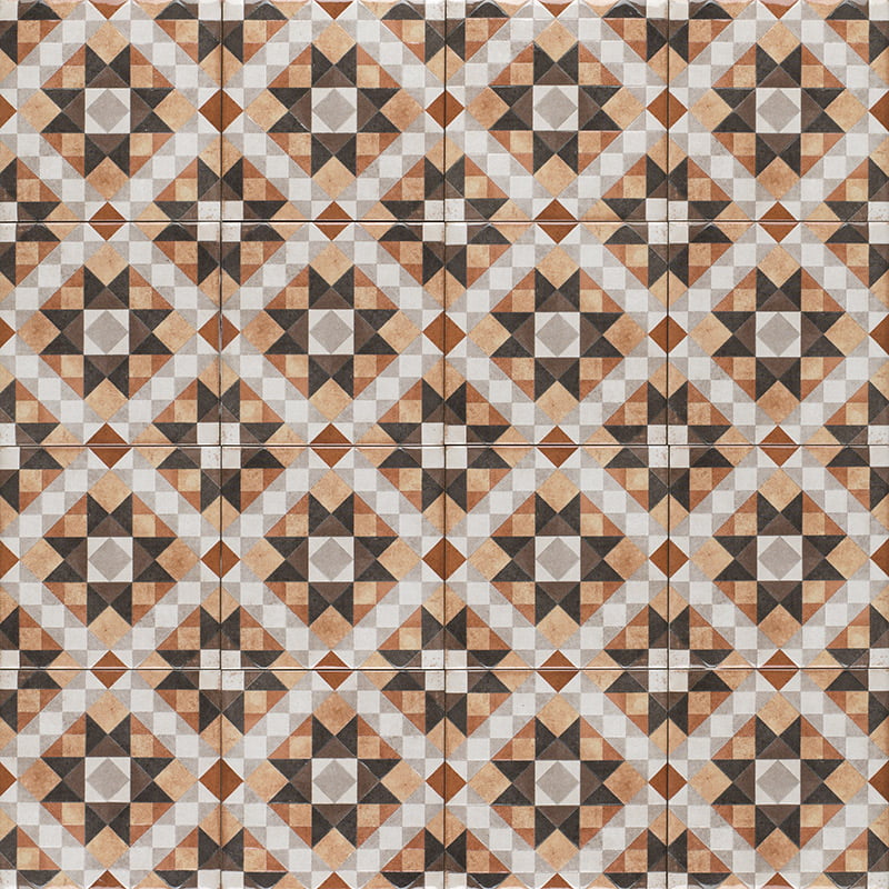 Carrelage Decor et Uni Marrakech 15x15 cm de Mainzu15x15 cm Boite de 0.50 m² / Agadir Sunset