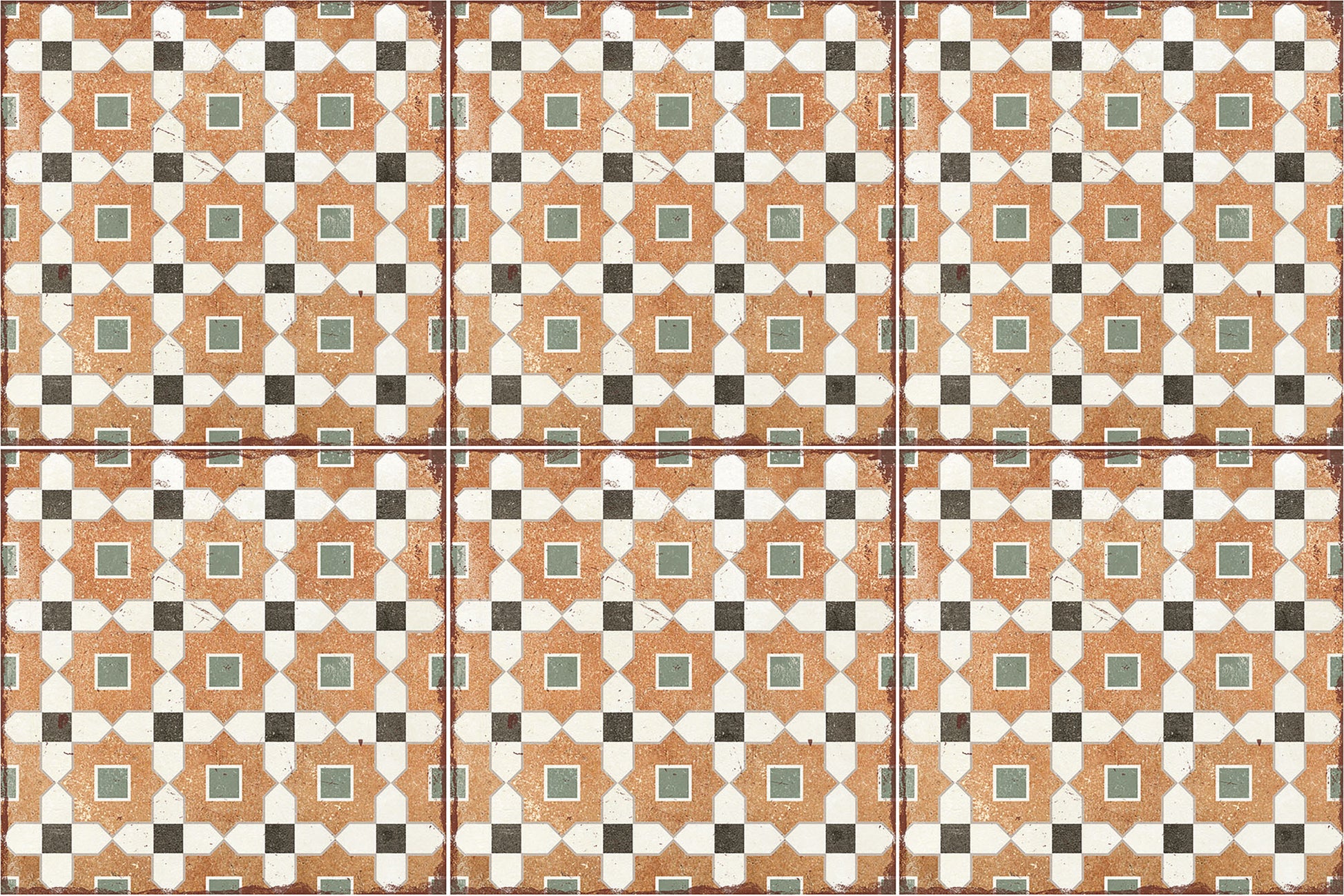 Carrelage Effet Carreau de Ciment Alhambra Tessina 20x20 cm de Nanda Tiles
