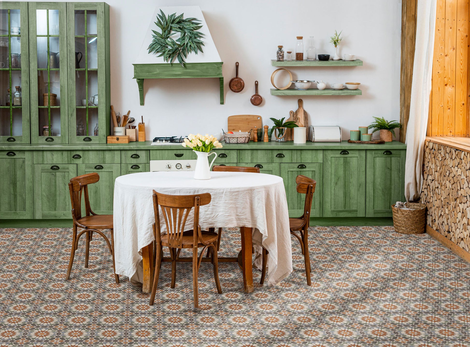 Carrelage Effet Carreau Ciment Andalusia Zaida 20x20 cm de Nanda Tiles