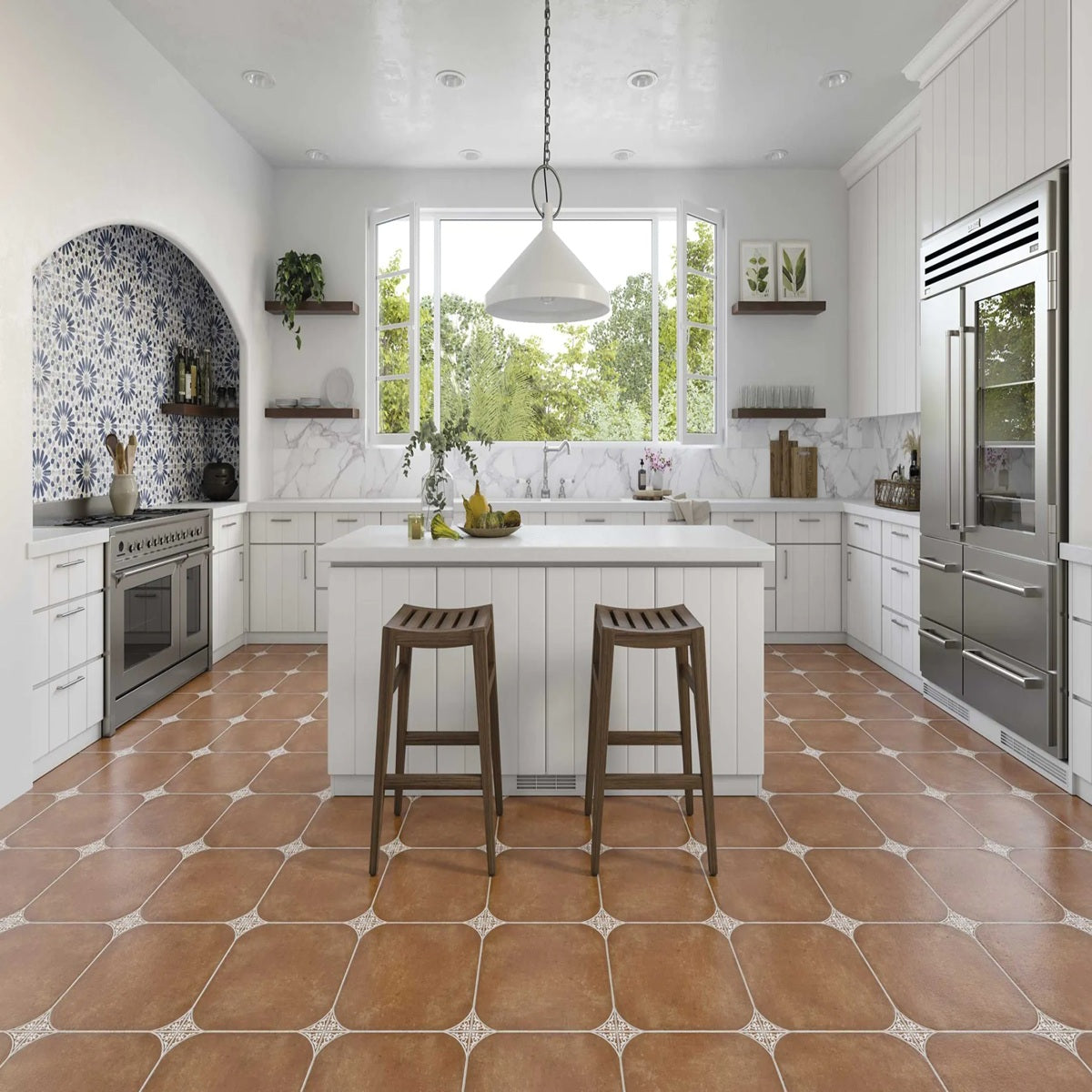 Carrelage Effet Pierre Terre Cuite Aranjuez 45x45 cm de Realonda