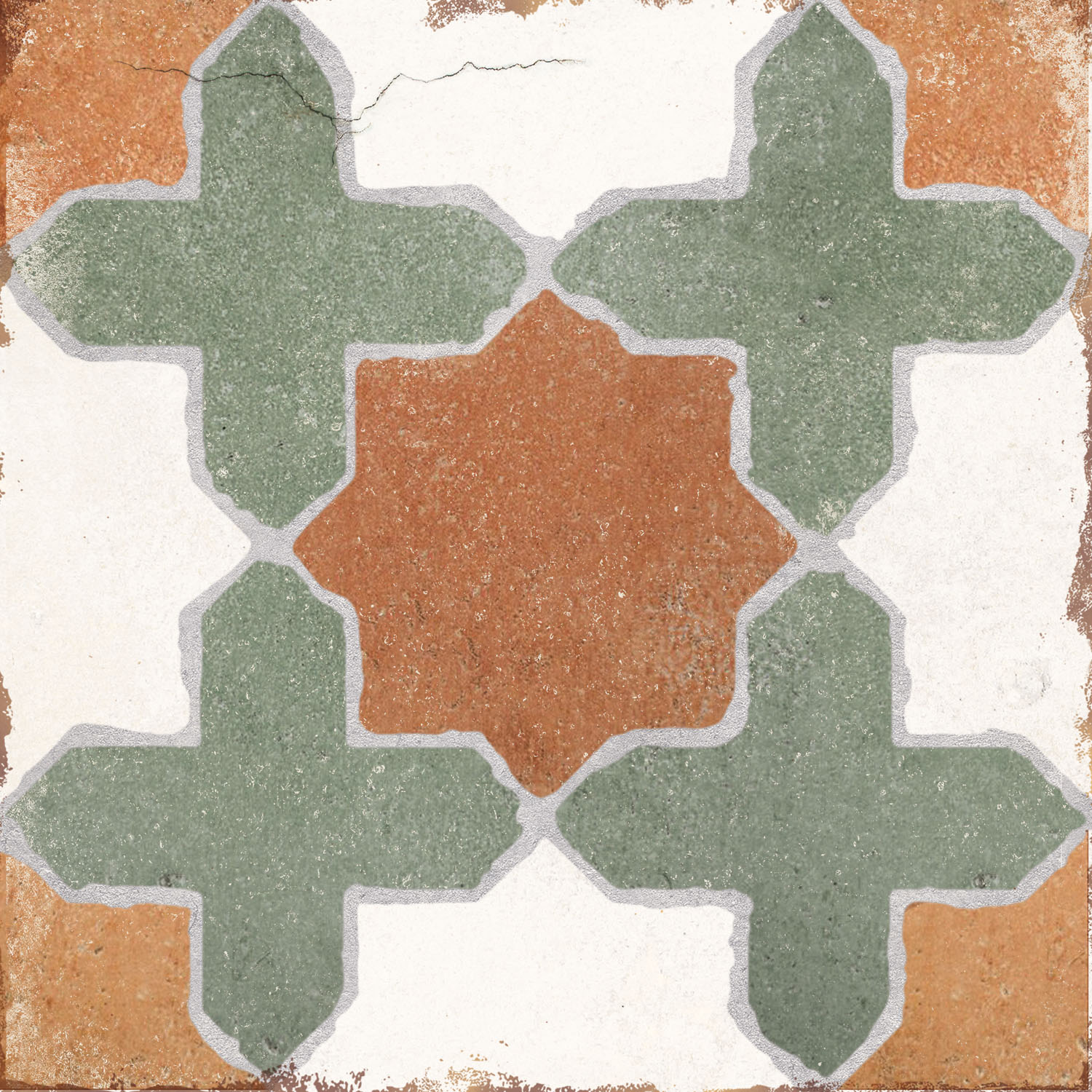 Carrelage Effet Carreau Ciment Andalusia Nadia 20x20 cm de Nanda Tiles