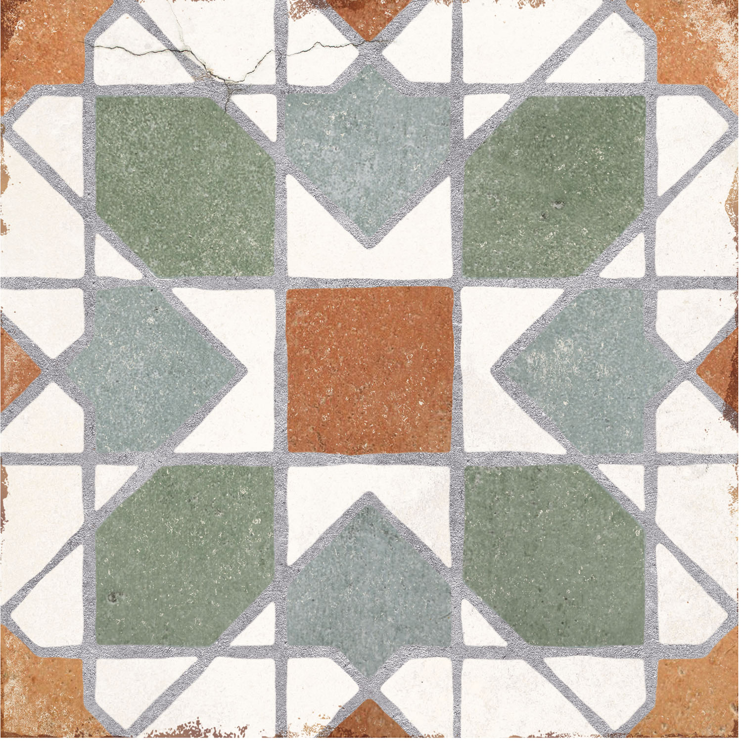 Carrelage Effet Carreau Ciment Andalusia Teulet 20x20 cm de Nanda Tiles