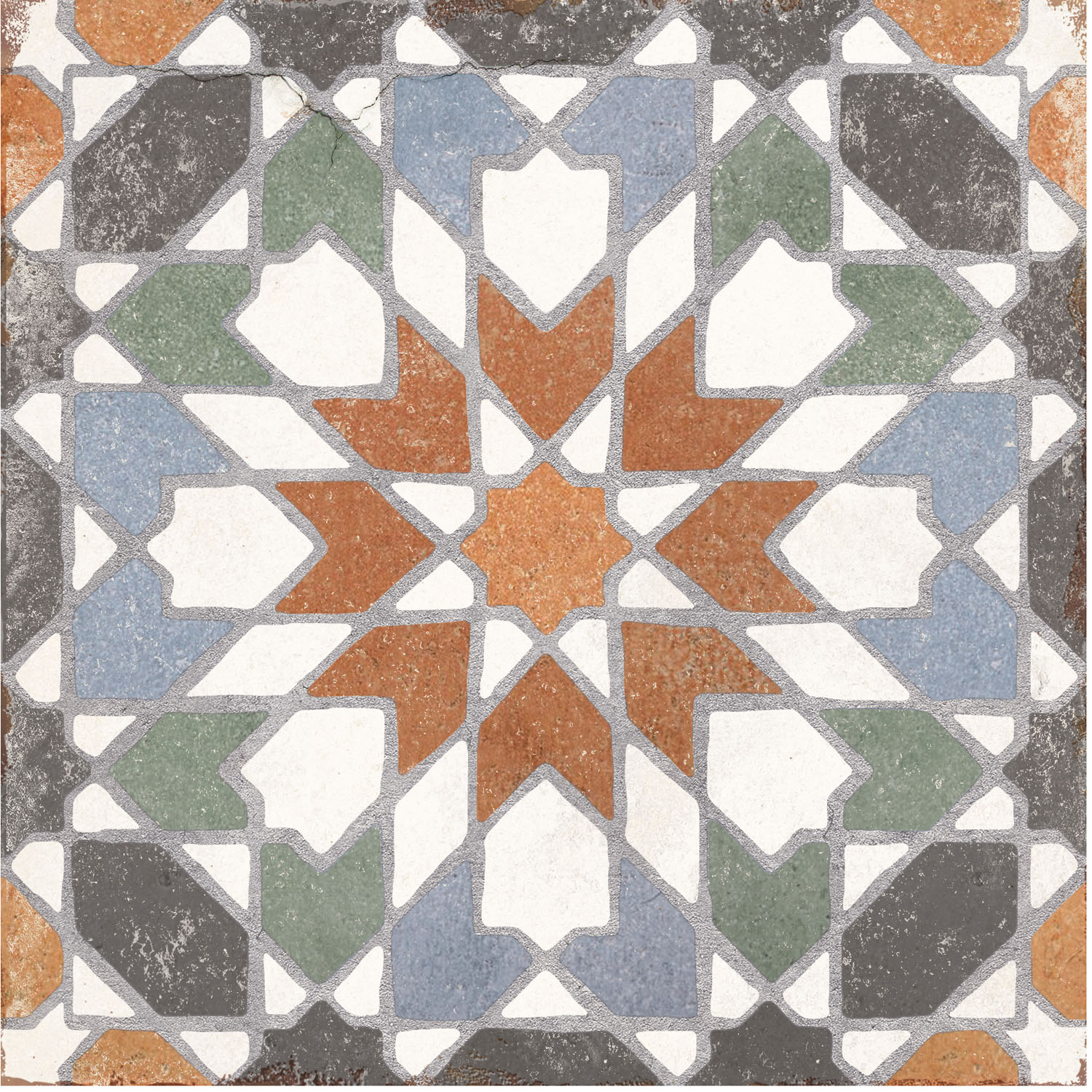 Carrelage Effet Carreau Ciment Andalusia Zaida 20x20 cm de Nanda Tiles