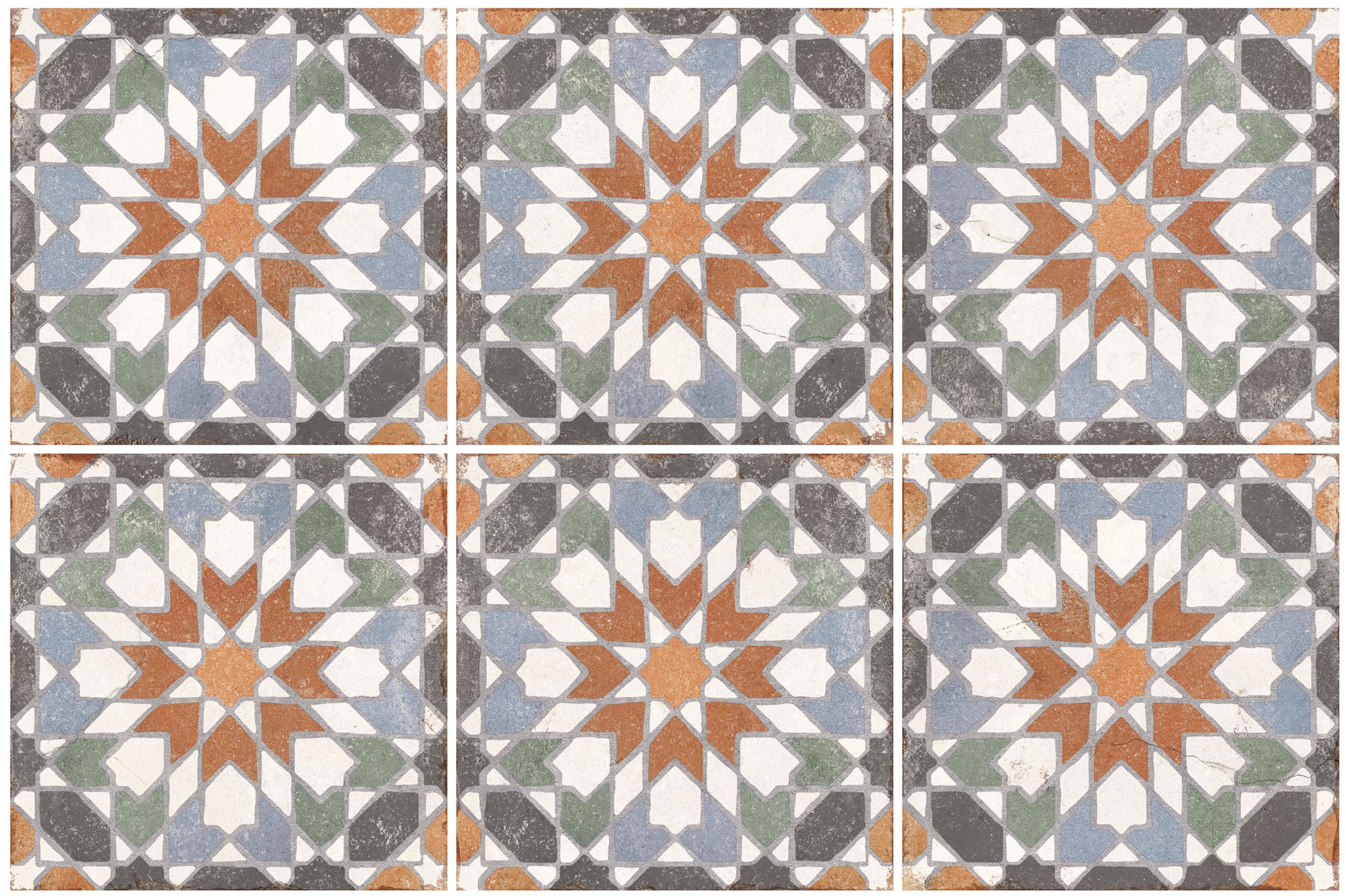 Carrelage Effet Carreau Ciment Andalusia Zaida 20x20 cm de Nanda Tiles