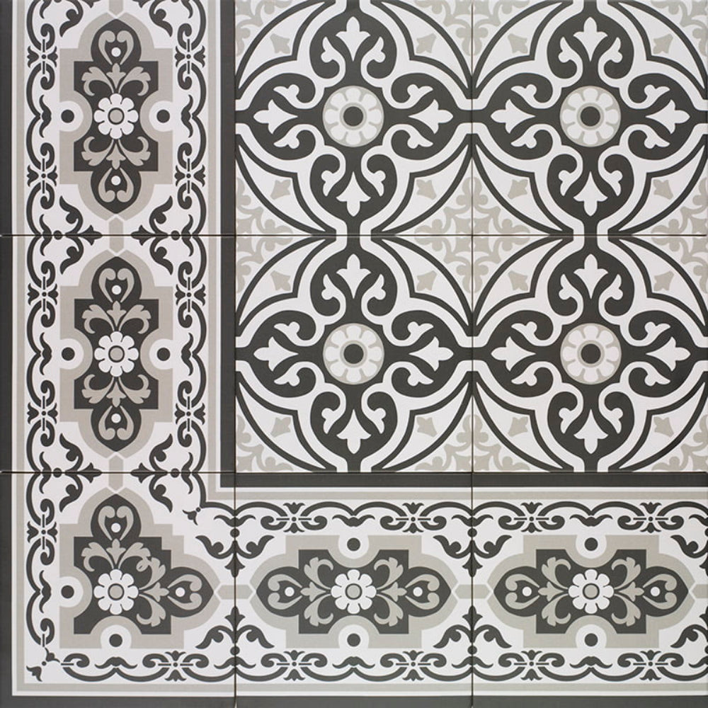 Carrelage Effet carreau de ciment Centro Normandy White 20x20 cm de Mainzu