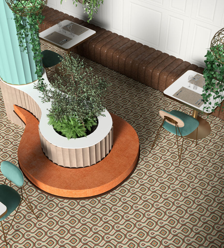 Carrelage Effet Carreau de Ciment Groovy Decor N9 20x20 cm de Cevica