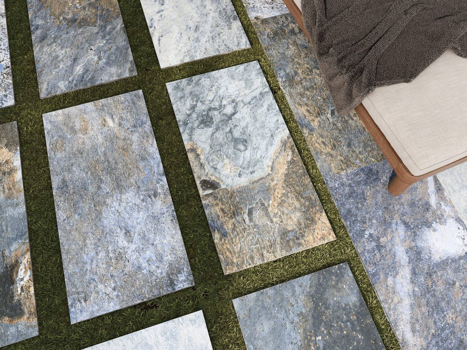 Carrelage Piscine et Terrasse Pierre de Bali Blue