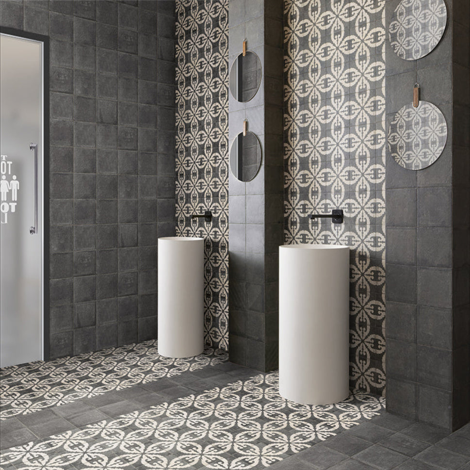 Carrelage Effet Pierre Optym Norland Black 20x20 cm de Mainzu