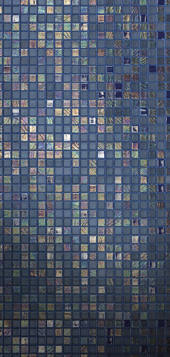 Mosaique Emaux de verre Cocktail Blue Moon 2,5x2,5 cm