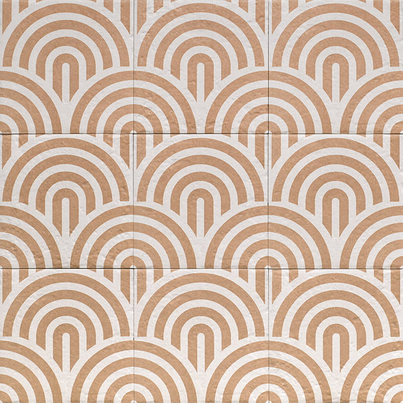 Carrelage Effet carreau de ciment Canem Terra Decor Three 20x20 cm de Mainzu