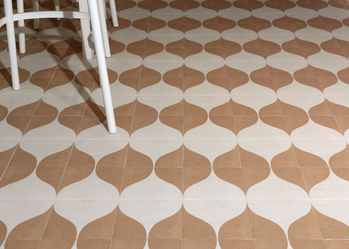 Carrelage Effet carreau de ciment Canem Terra Decor Two 20x20 cm de Mainzu