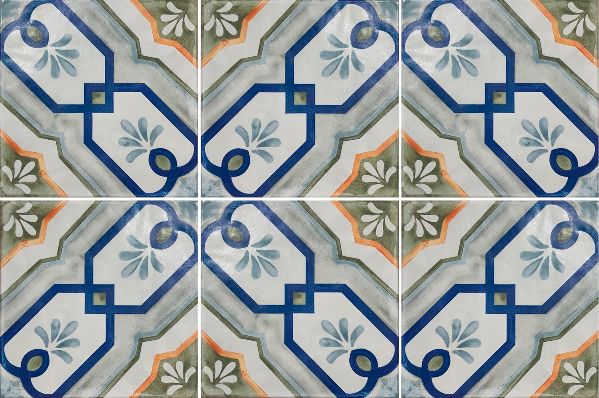 Carrelage Effet Carreaux de ciment Veranda Maresa 15x15 cm de Nanda Tiles