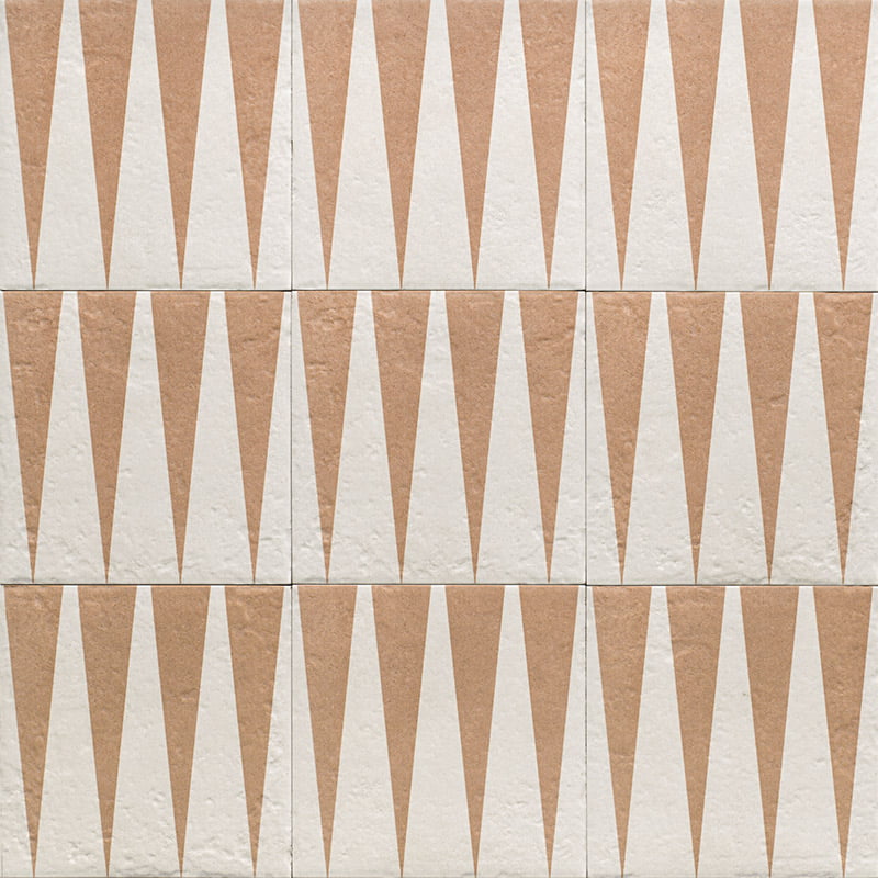 Carrelage Effet carreau de ciment Canem Terra Decor Four 20x20 cm de Mainzu