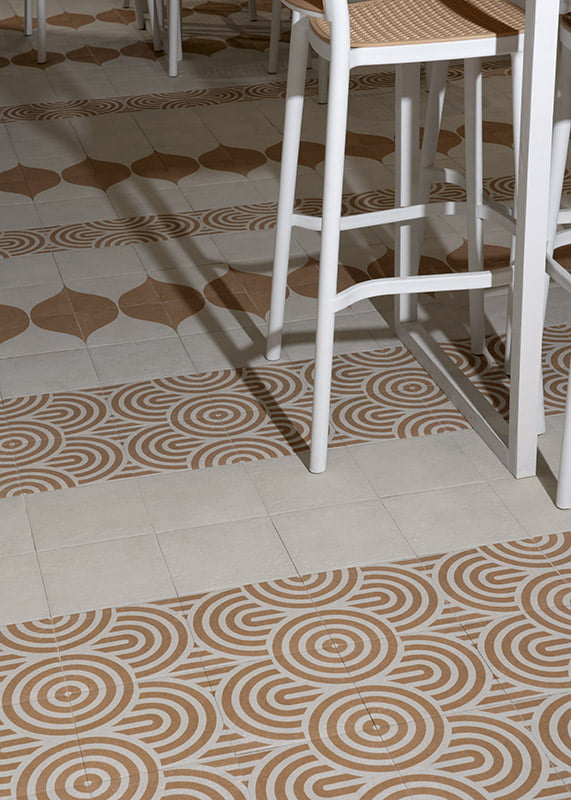 Carrelage Effet carreau de ciment Canem Terra Decor Two 20x20 cm de Mainzu