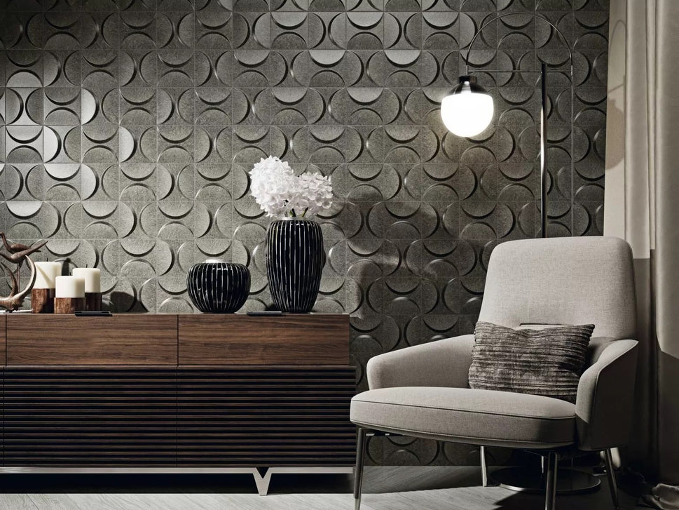 Carrelage Effet Relief Métallique Eclipse 33x33 cm de Realonda33x33 cm Boite 0.89 m² / Eclipse Iron