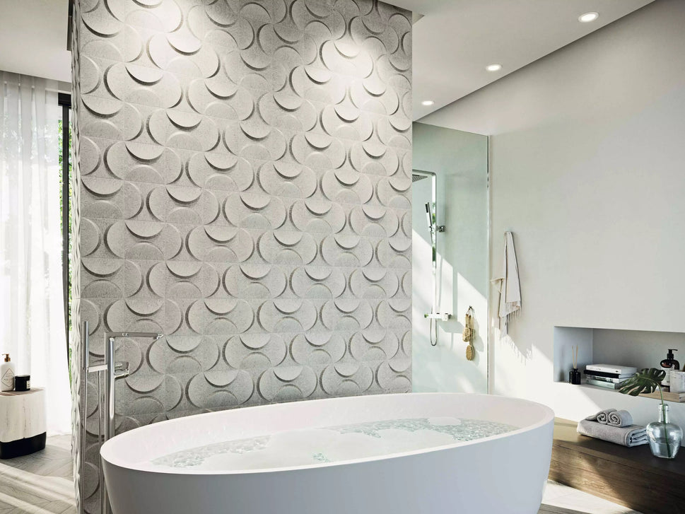 Carrelage Effet Relief Métallique Eclipse 33x33 cm de Realonda33x33 cm Boite 0.89 m² / Eclipse Zinc