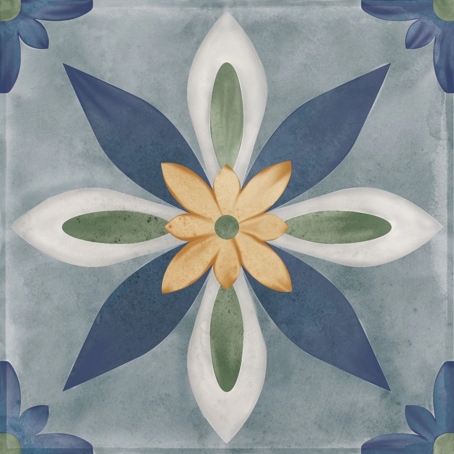 Carrelage Effet carreaux de ciment Veranda Belia 15x15 cm de Nanda Tiles