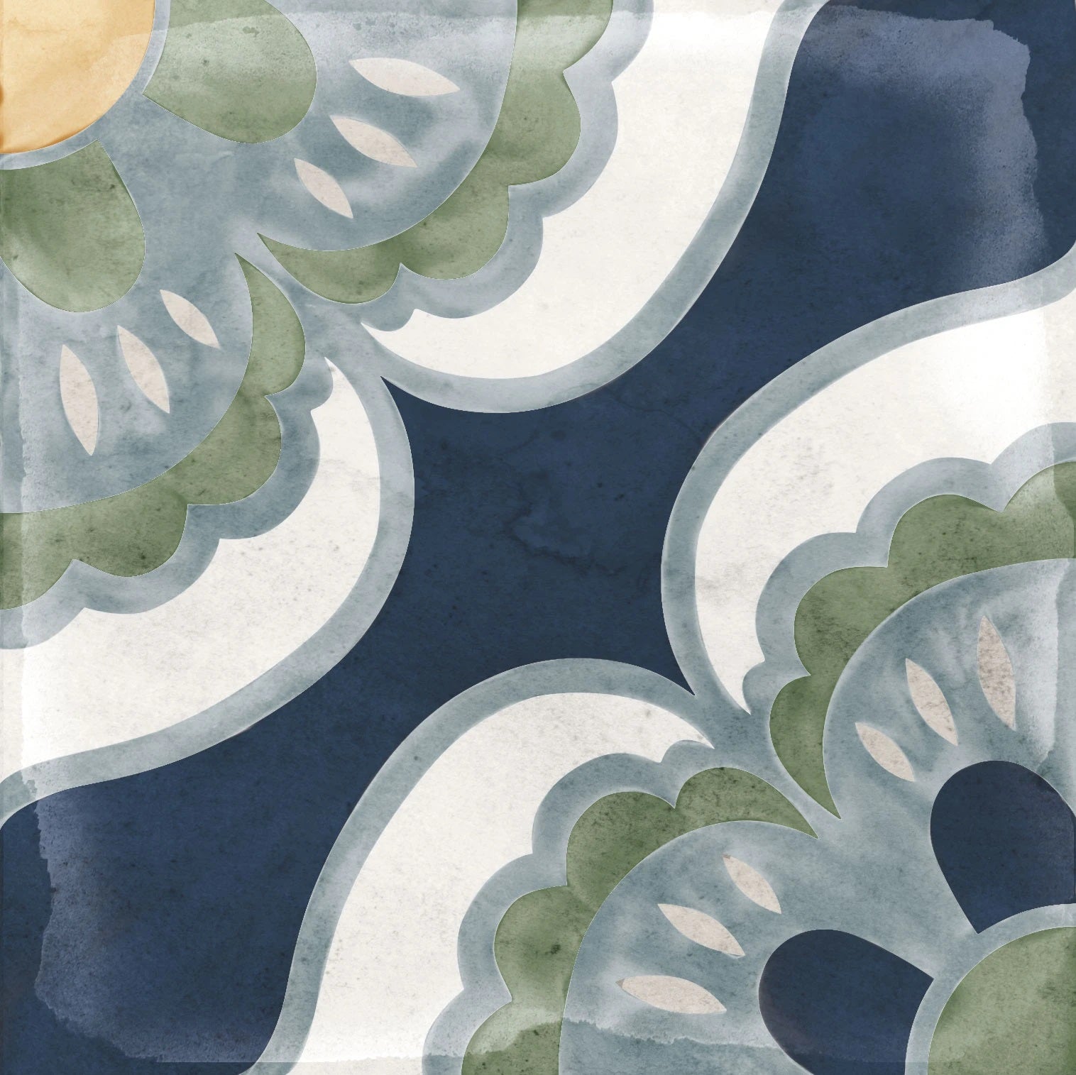 Carrelage Effet carreaux de ciment Veranda Lisa 15x15 cm de Nanda Tiles