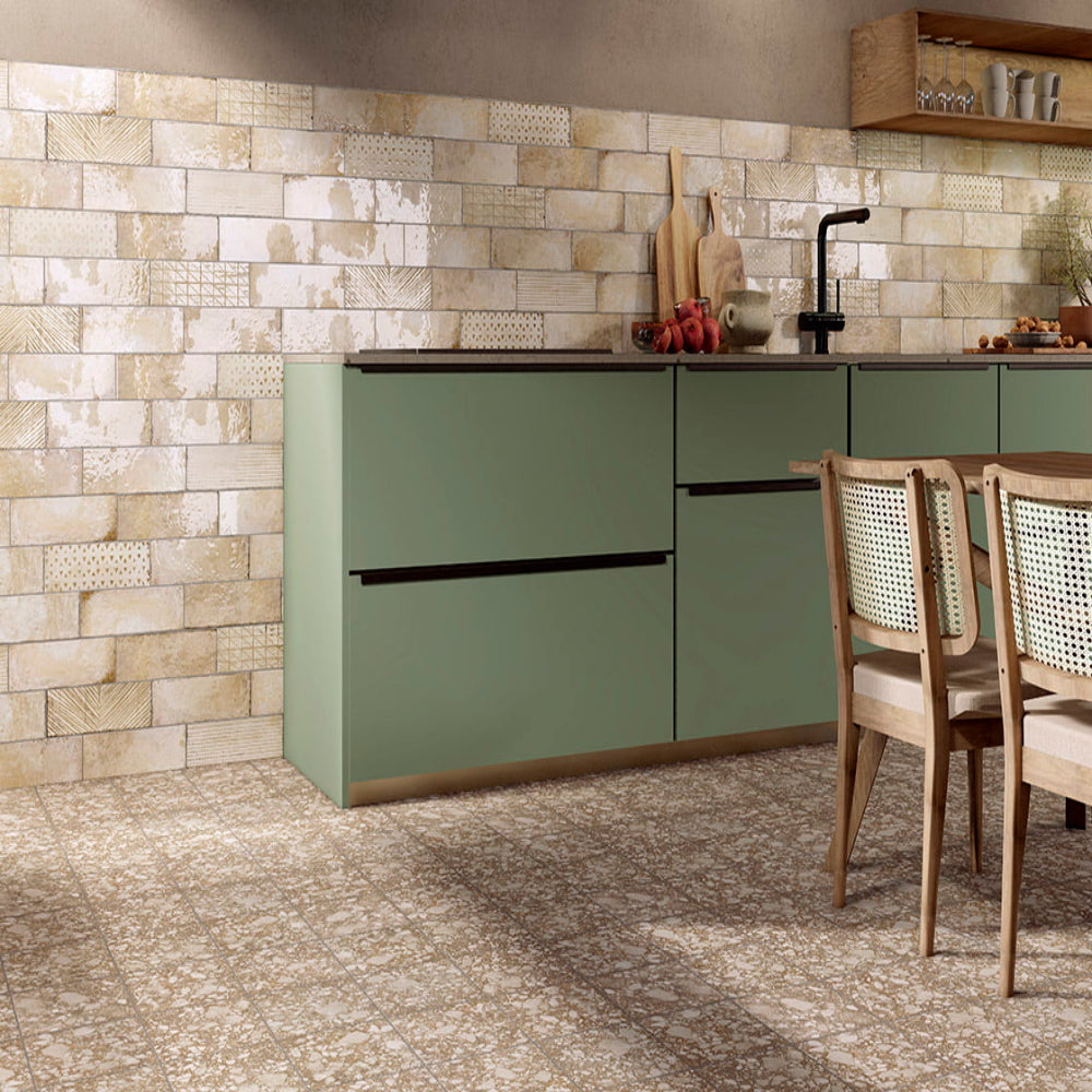 Carrelage Effet Zellige Armoni Cream 10x30 cm de Mainzu