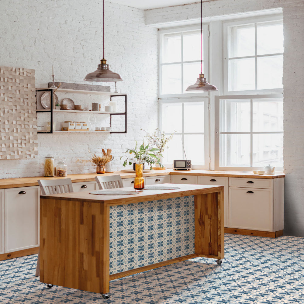 Carrelage Effet Carreaux de ciment Marlow Carolina 11,5x11,5 cm de Nanda Tiles