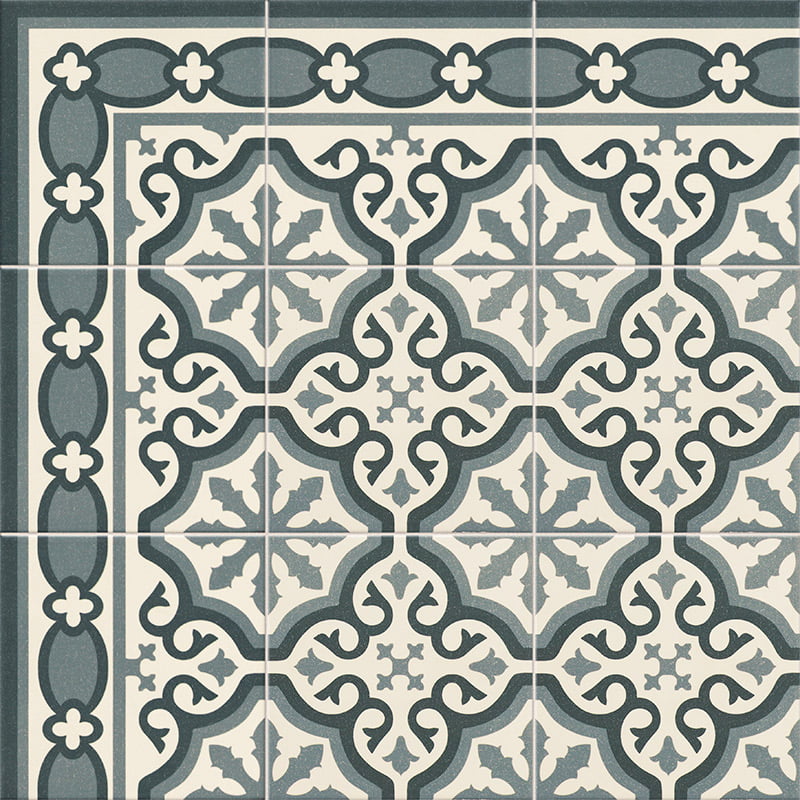 Carrelage Effet Carreau Ciment Centro Florentine Blu 20x20 cm de Mainzu