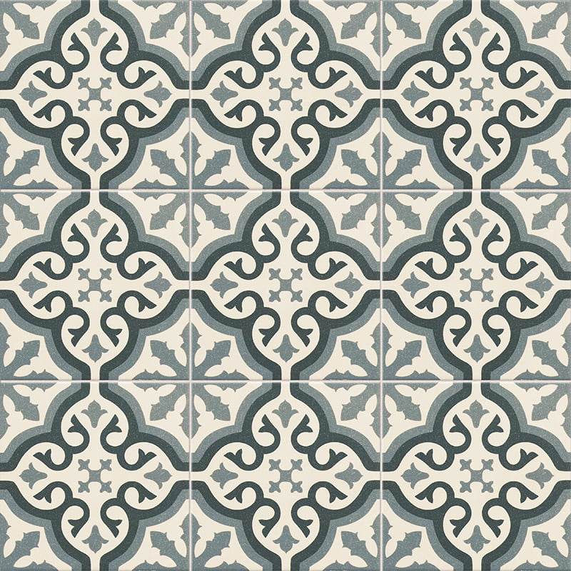 Carrelage Effet Carreau Ciment Centro Florentine Blu 20x20 cm de Mainzu