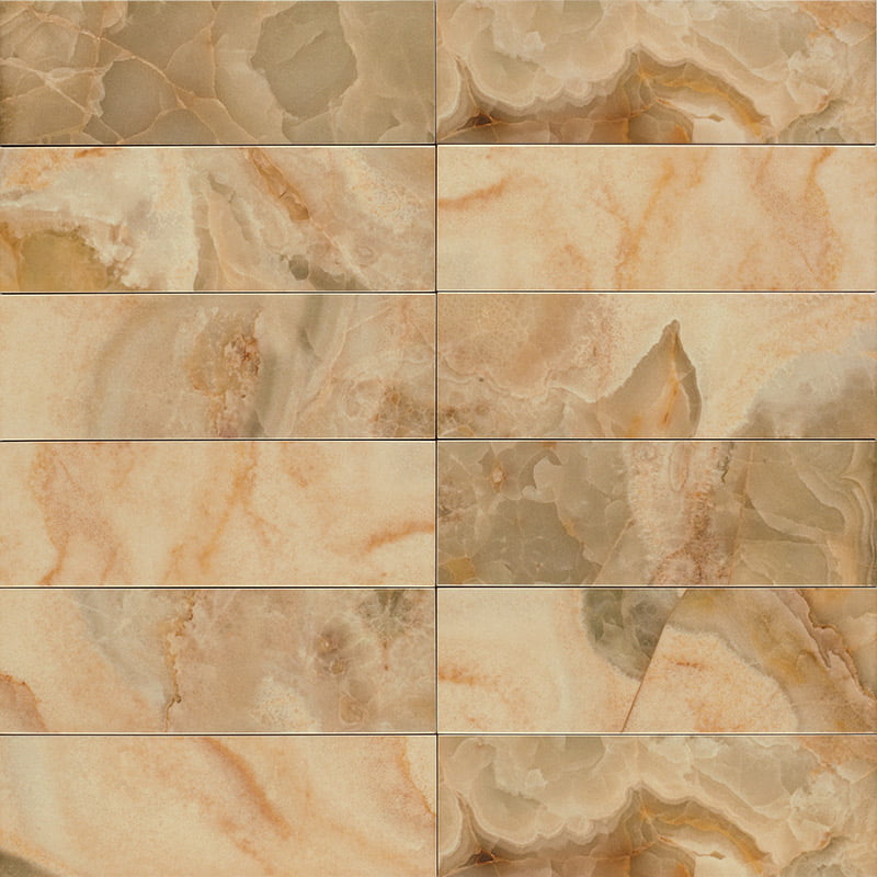 Carrelage Effet Zellige Chloe 10x30 cm de MainzuBoite de 1.0201 m² / Chloe Amber