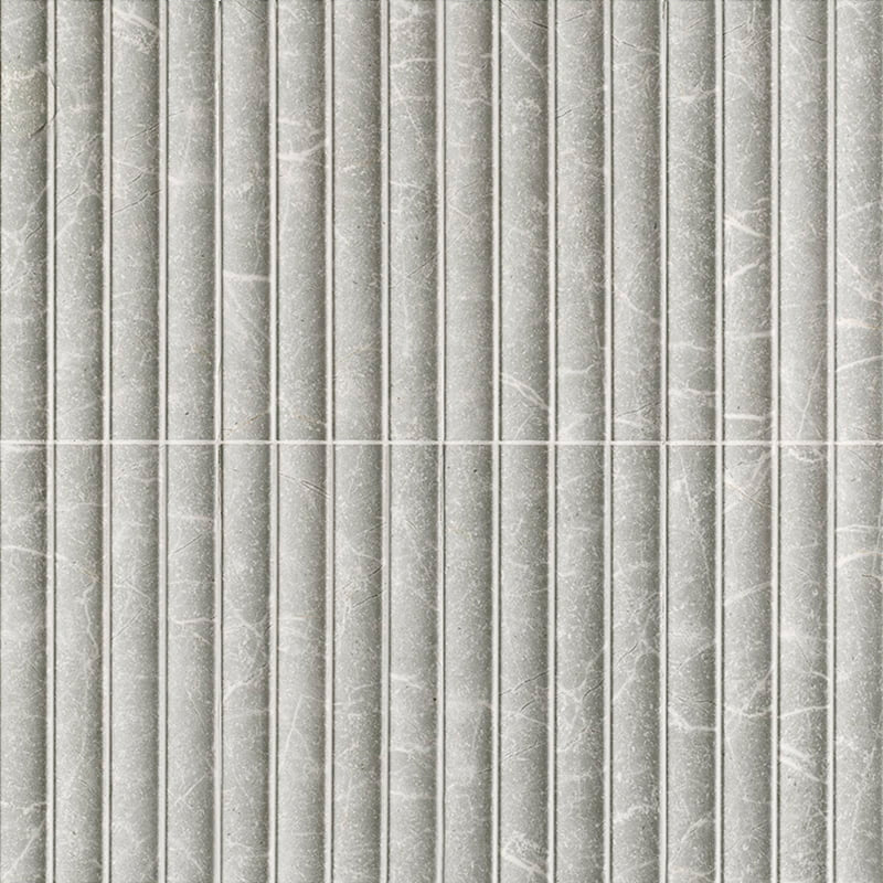 Echantillon Carrelage Effet Zellige Marbre Concav 15x30 cmConcav Grey