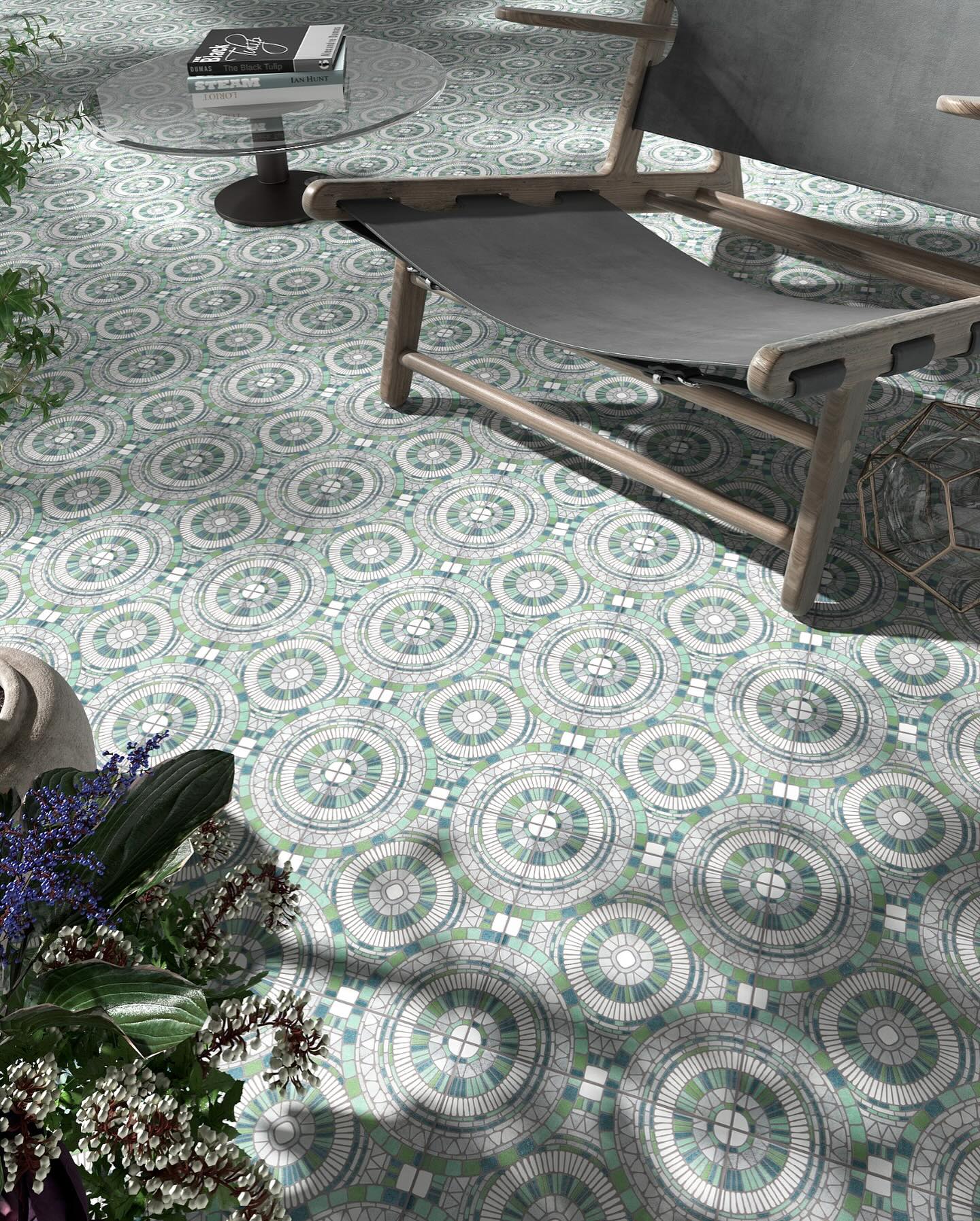 Carrelage Effet carreau de ciment Halo 20x20 cm de Mainzu