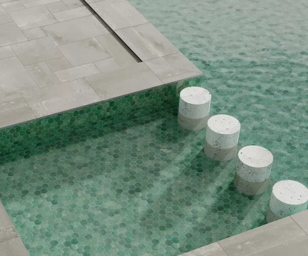 Carrelage Hexagonal Hex Zellige 26,5x51 cm de Realonda