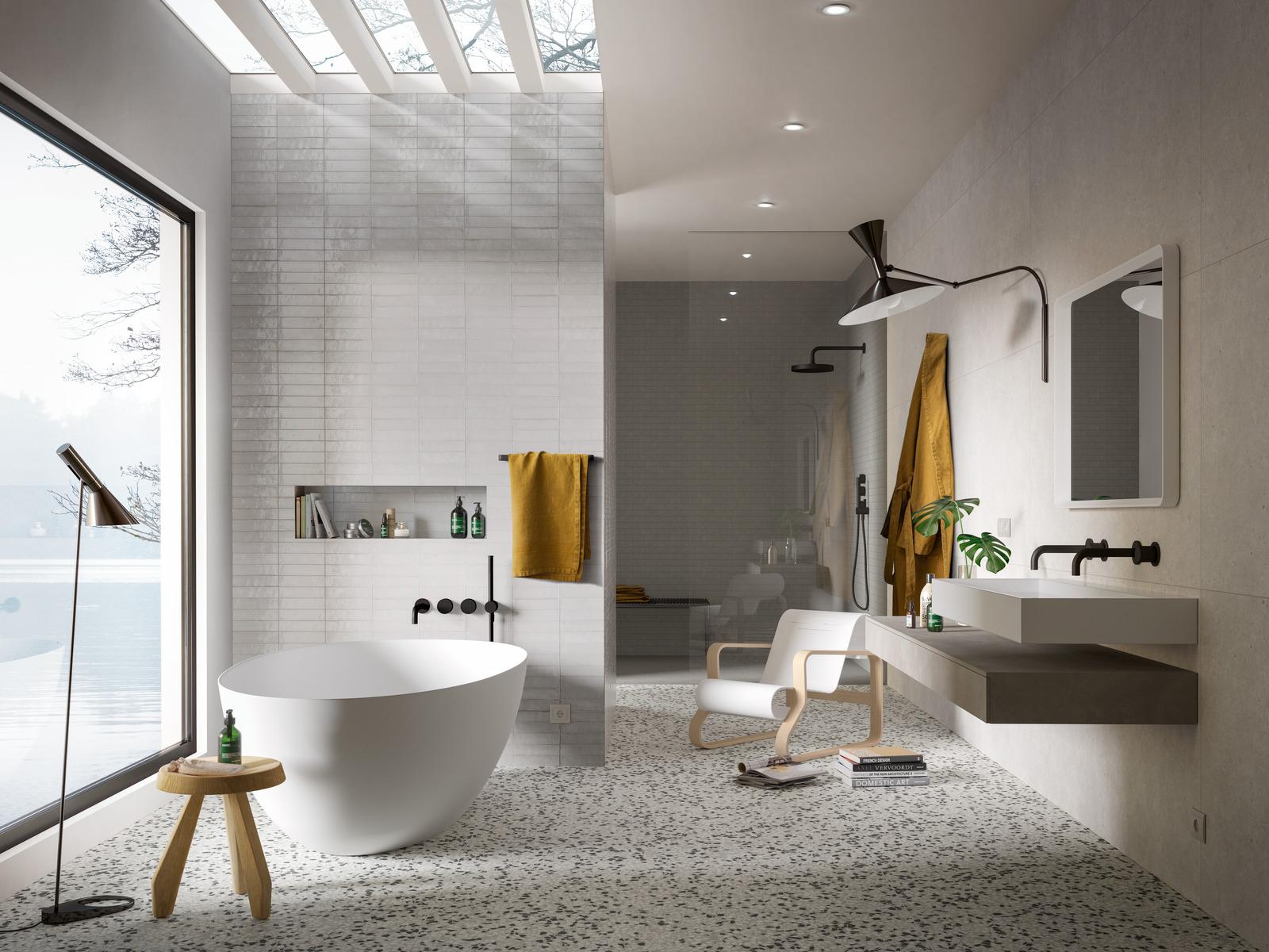 Carrelage Effet Zellige Lume White 6x24 cm de Marazzi