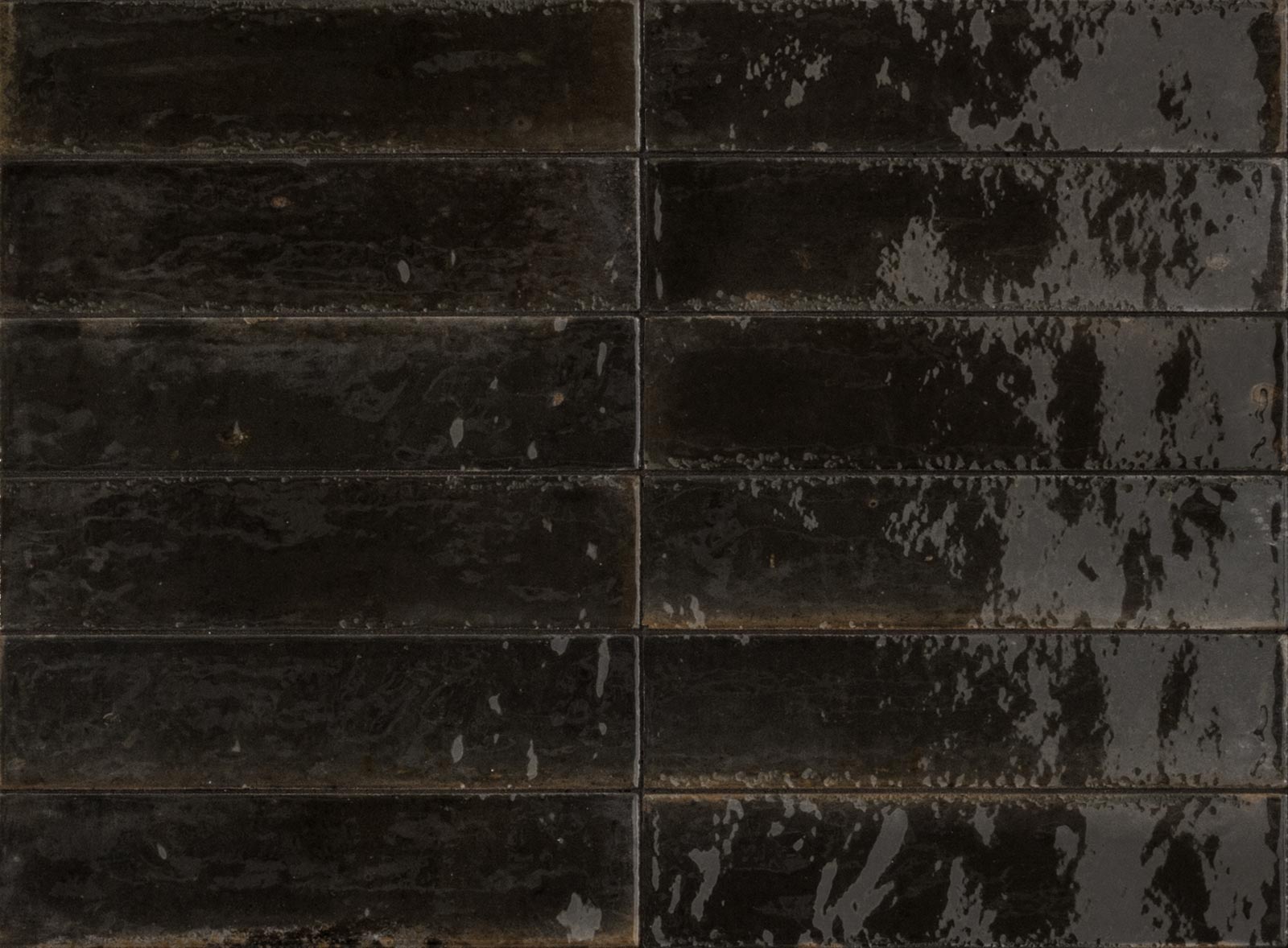 Carrelage Effet Zellige Lume Black 6x24 cm de Marazzi