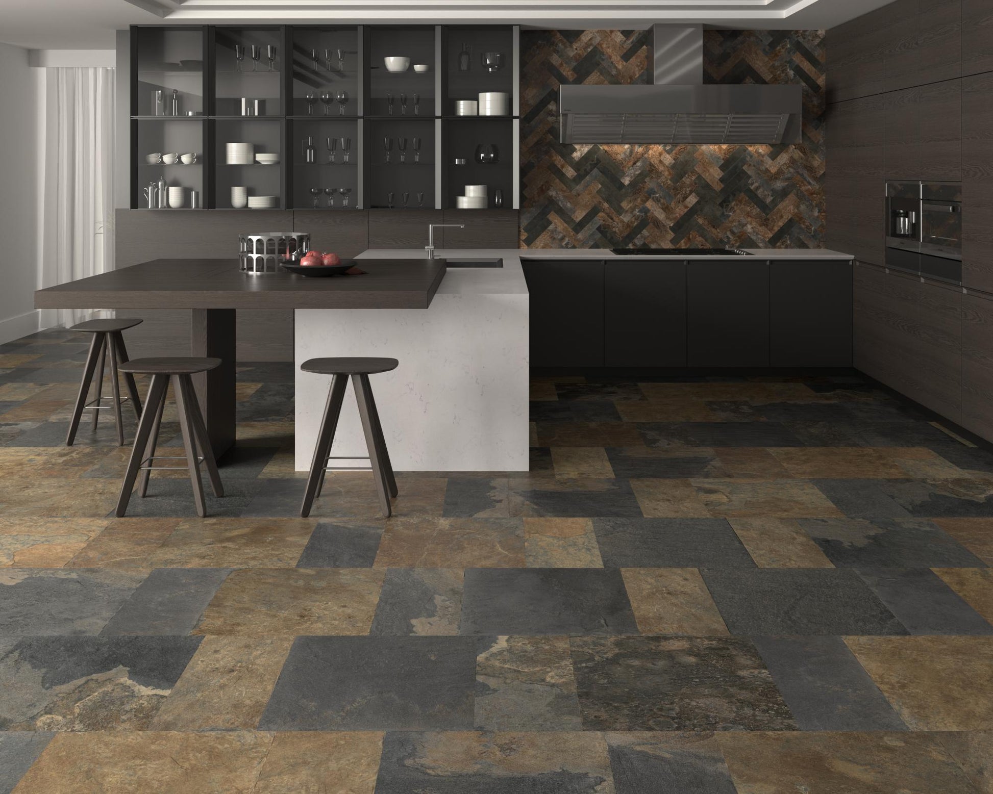 Carrelage Effet Pierre Ardesia 7x28 cm de Dune