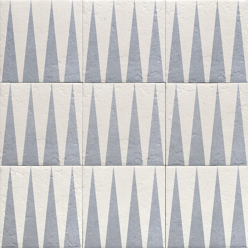 Carrelage Effet carreau de ciment Blue Water Decor Blue Four 20x20 cm de Mainzu