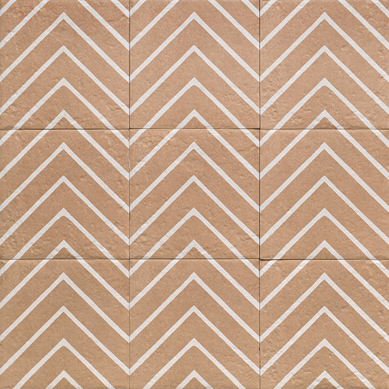 Carrelage Effet carreau de ciment Canem Terra Decor One 20x20 cm de Mainzu