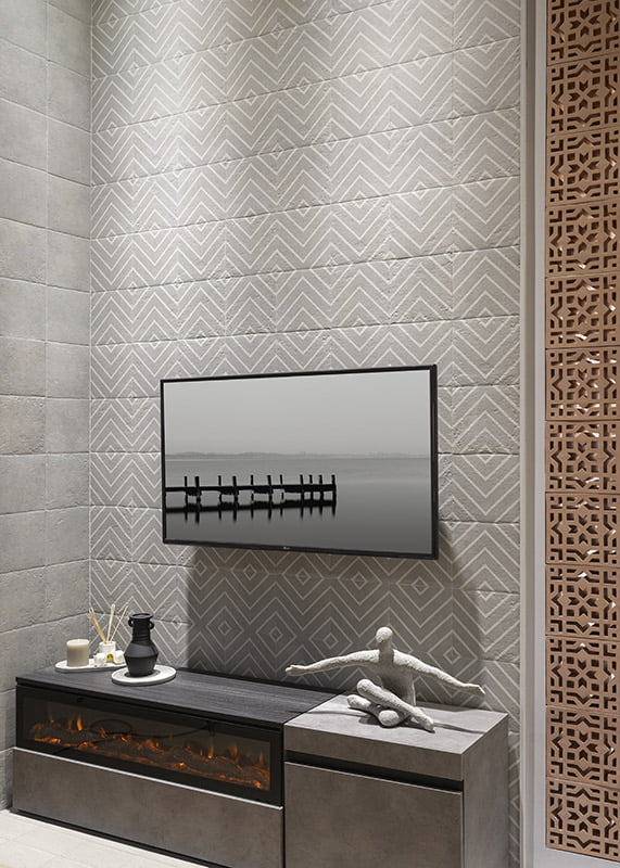 Carrelage Effet Pierre Grey Neutral 20x20 cm de Mainzu