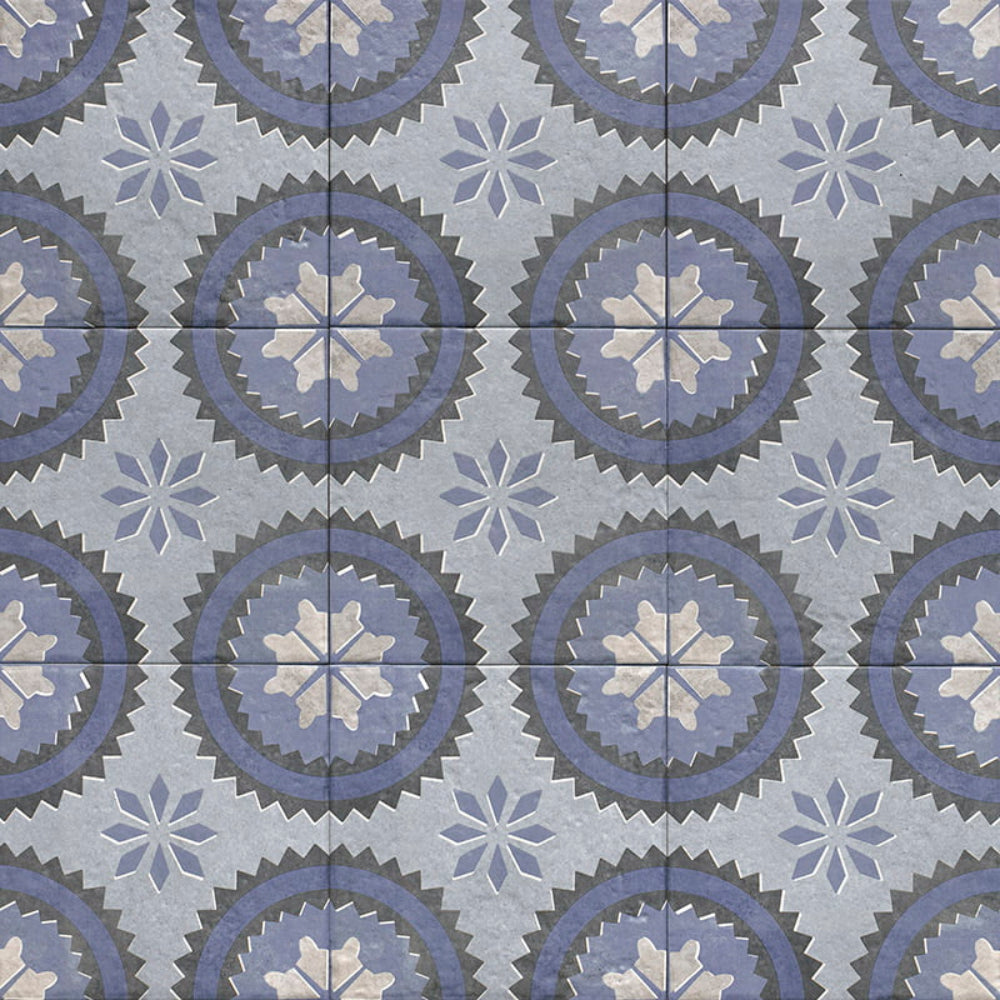 Carrelage Effet carreau de ciment Decor Water 20x20 cm de Mainzu