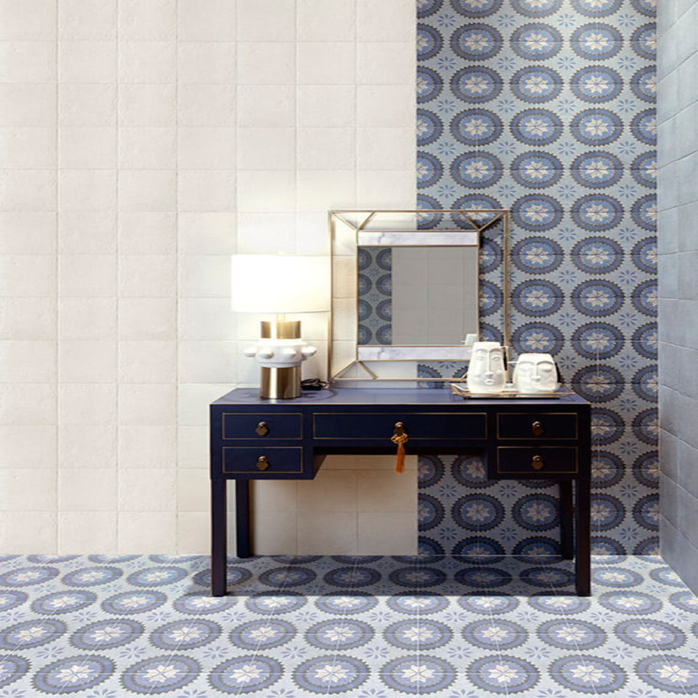 Echantillon carrelage White Season 20x20 cm